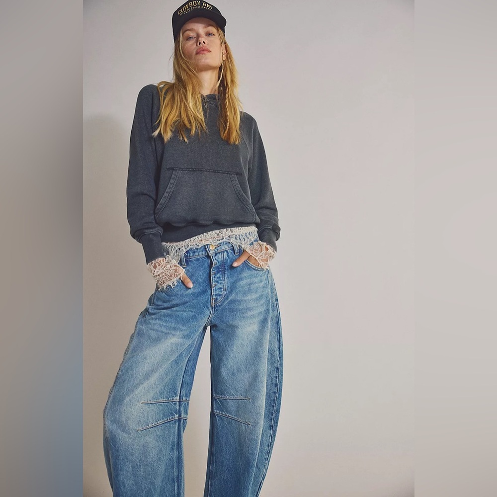 We The Free Barrel Jeans in Ultra Light Beam